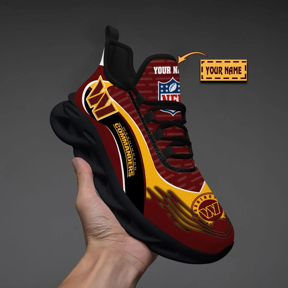 LIMITED EDITION - NEW CUSTOMIZED NFL12 WTC WASHINGTON COMMANDERS UNISEX MAX SOUL SHOES