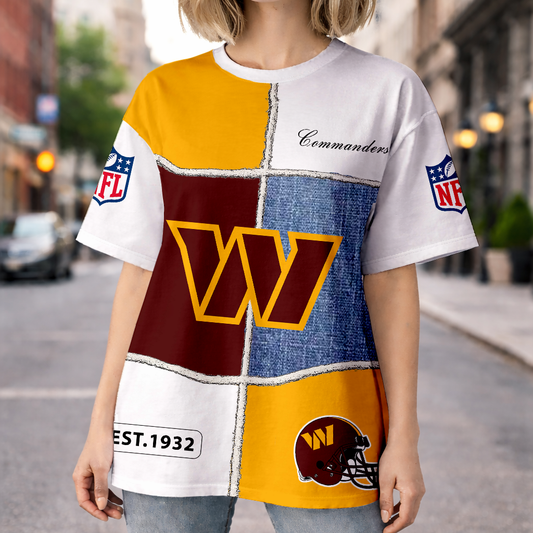 LIMITED EDITION - NEW CUSTOMIZED NFL12 WTC WASHINGTON COMMANDERS UNISEX T-SHIRT, POLO, HOODIE & JACKETS