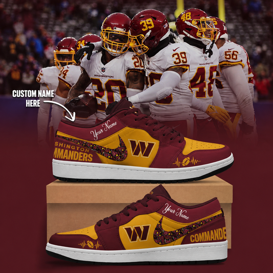 [SPECIAL OFFER] NEW CUSTOMIZED NFL12 WTC WASHINGTON COMMANDERS AIR JORDAN LOW SHOES