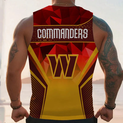 LIMITED EDITION - NEW CUSTOMIZED NFL12 WS COMMANDERS UNISEX TANK TOP