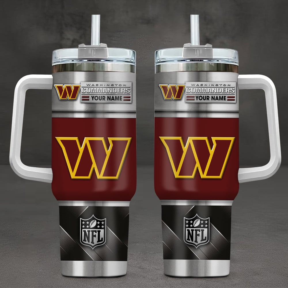 LIMITED EDITION - NEW CUSTOMIZED NFL12 WTC WASHINGTON COMMANDERS TUMBLER CUP