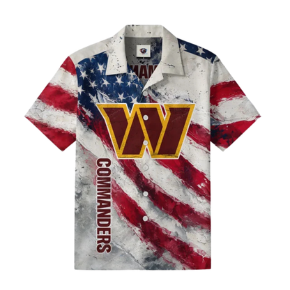 LIMITED EDITION - NEW CUSTOMIZED NFL12 WTC WASHINGTON COMMANDERS UNISEX HAWAIIAN SHIRT
