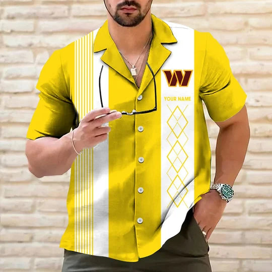 LIMITED EDITION - NEW CUSTOMIZED NFL12 WTC WASHINGTON COMMANDERS HAWAIIAN SHIRT