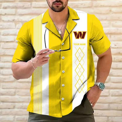 LIMITED EDITION - NEW CUSTOMIZED NFL12 WTC WASHINGTON COMMANDERS HAWAIIAN SHIRT