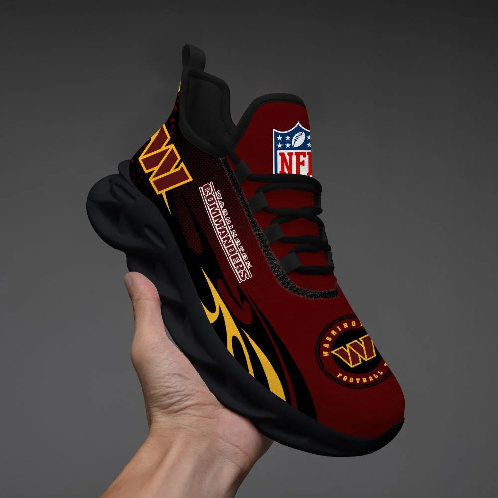LIMITED EDITION - NEW CUSTOMIZED NFL12 WTC WASHINGTON COMMANDERS UNISEX MAX SOUL SHOES