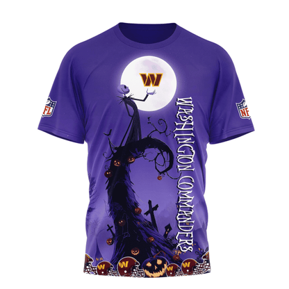 [SPECIAL OFFER] NEW CUSTOMIZED NFL12 WTC WASHINGTON COMMANDERS HALLOWEEN THE NIGHTMARE APPAREL