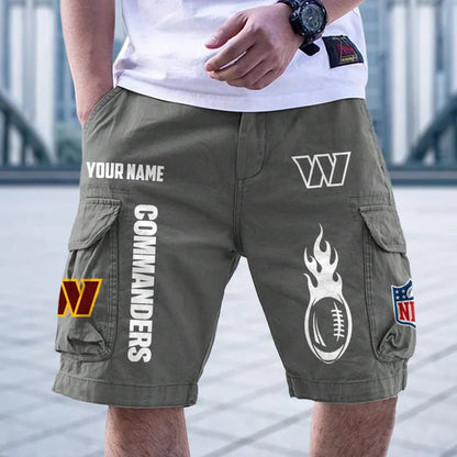 [SPECIAL OFFER] NEW CUSTOMIZED NFL12 WTC WASHINGTON COMMANDERS CARGO SHORTS
