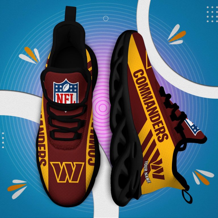 LIMITED EDITION - NEW CUSTOMIZED NFL12 WTC WASHINGTON COMMANDERS UNISEX MAX SOUL SHOES