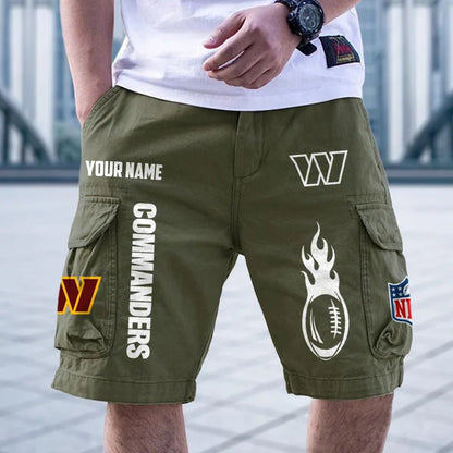 [SPECIAL OFFER] NEW CUSTOMIZED NFL12 WTC WASHINGTON COMMANDERS CARGO SHORTS