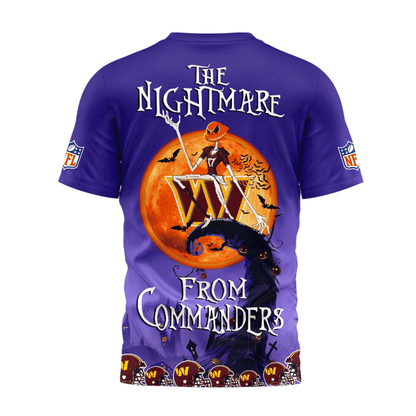 [SPECIAL OFFER] NEW CUSTOMIZED NFL12 WTC WASHINGTON COMMANDERS HALLOWEEN THE NIGHTMARE APPAREL