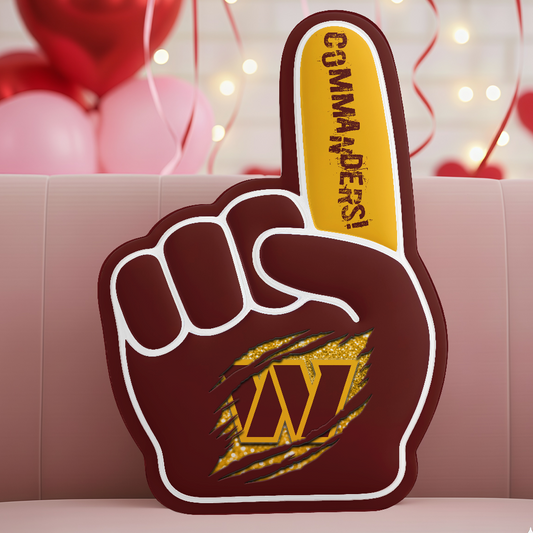 LIMITED EDITION - NEW CUSTOMIZED NFL12 WTC WASHINGTON COMMANDERS 3D BODY PILLOW