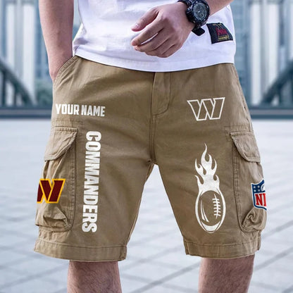 [SPECIAL OFFER] NEW CUSTOMIZED NFL12 WTC WASHINGTON COMMANDERS CARGO SHORTS
