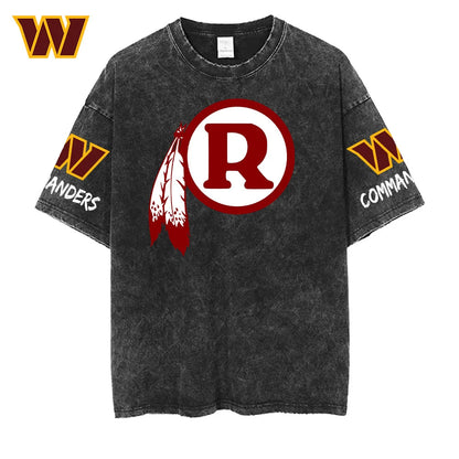 [SPECIAL OFFER] NEW CUSTOMIZED NFL12 WTC WASHINGTON COMMANDERS MULTICOLOR WASHED TEE