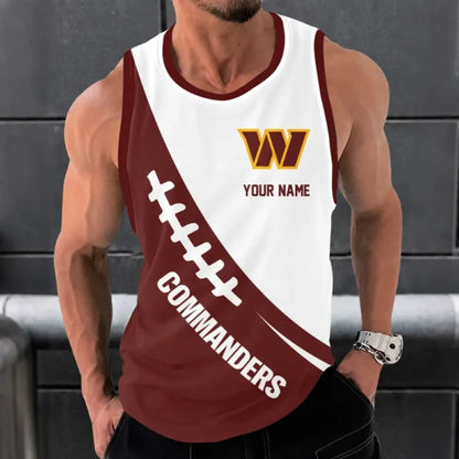 [SPECIAL OFFER] NEW CUSTOMIZED NFL12 WTC WASHINGTON COMMANDERS UNISEX TANK TOP