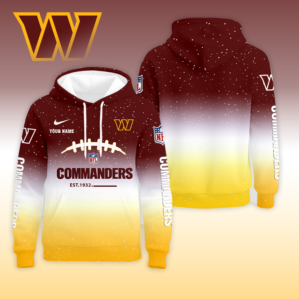 LIMITED EDITION - NEW CUSTOMIZED NFL12 WTC WASHINGTON COMMANDERS UNISEX T-SHIRT, POLO, HOODIE & JACKETS