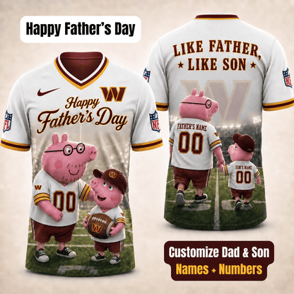 [FATHER'S DAY] NEW CUSTOMIZED NFL12 WTC WASHINGTON COMMANDERS FOOTBALL JERSEY