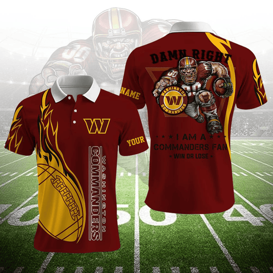 LIMITED EDITION - NEW CUSTOMIZED NFL12 WTC WASHINGTON COMMANDERS UNISEX T-SHIRT, POLO, HOODIE & JACKETS