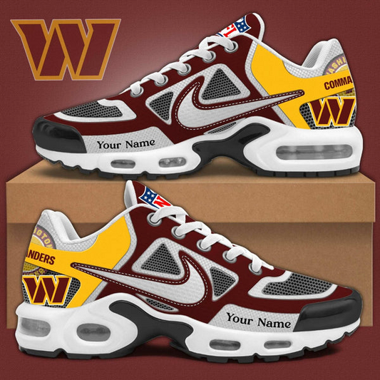 LIMITED EDITION - NEW CUSTOMIZED NFL12 WTC WASHINGTON COMMANDERS UNISEX AIR MAX PLUS SNEAKERS