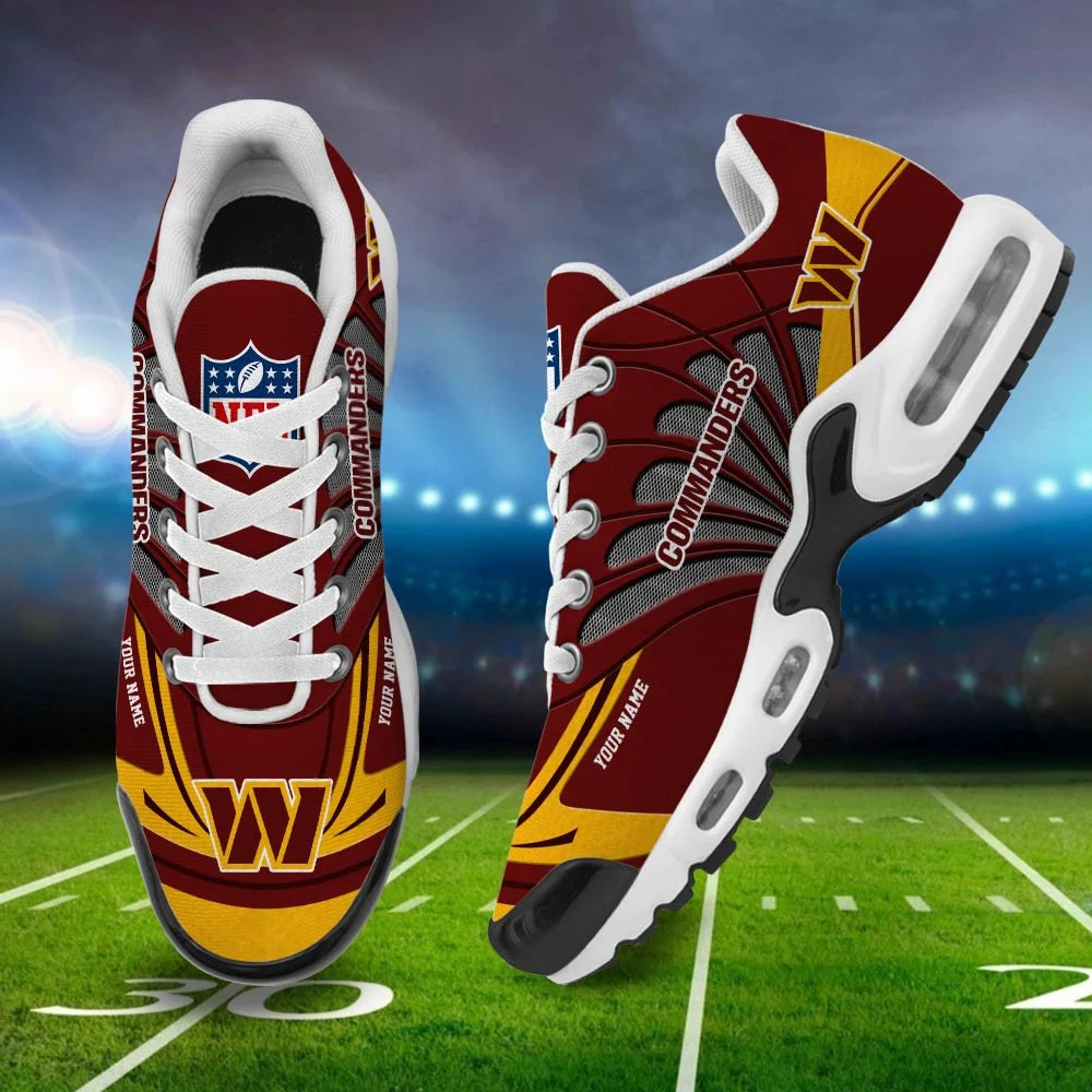 LIMITED EDITION - NEW CUSTOMIZED NFL12 WTC WASHINGTON COMMANDERS AIR MAX PLUS SNEAKERS