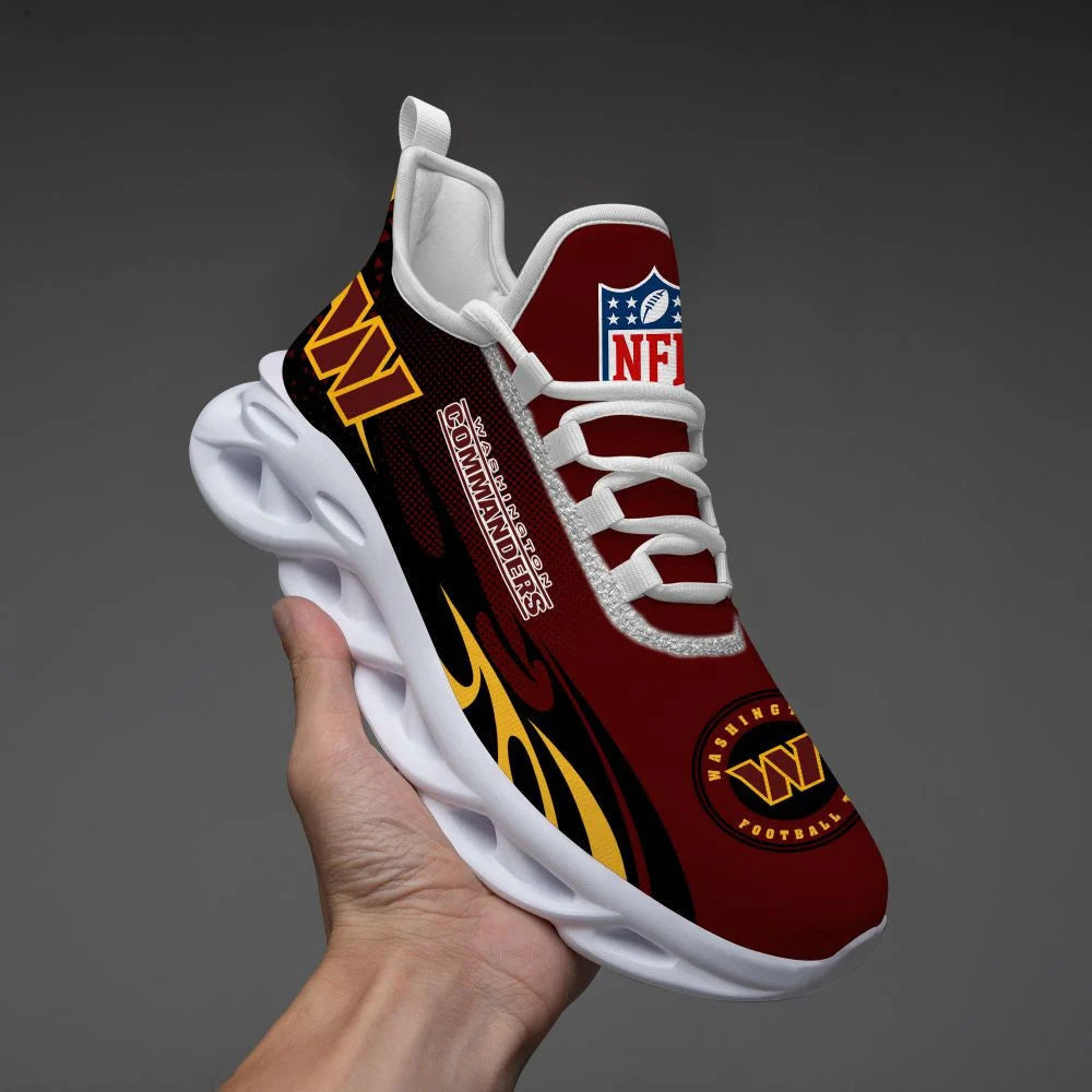 LIMITED EDITION - NEW CUSTOMIZED NFL12 WTC WASHINGTON COMMANDERS UNISEX MAX SOUL SHOES