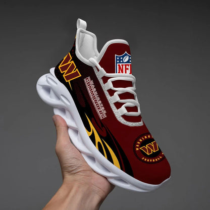 LIMITED EDITION - NEW CUSTOMIZED NFL12 WTC WASHINGTON COMMANDERS UNISEX MAX SOUL SHOES