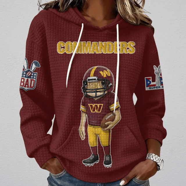 [SPECIAL OFFER] NEW CUSTOMIZED NFL12 WTC WASHINGTON COMMANDERS UNISEX HOODED SWEATSHIRT