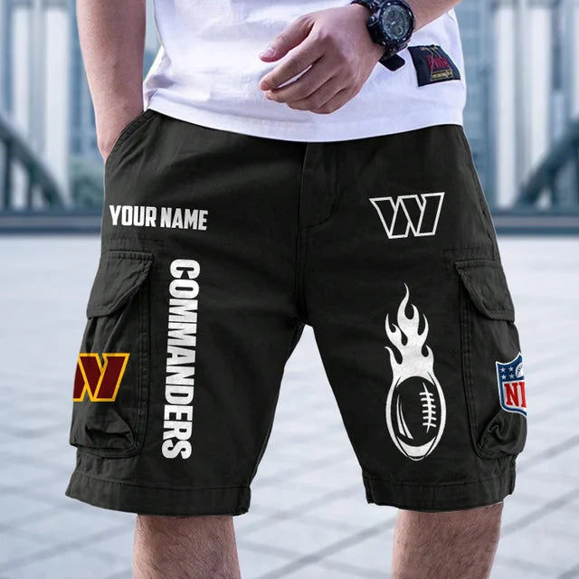 [SPECIAL OFFER] NEW CUSTOMIZED NFL12 WTC WASHINGTON COMMANDERS CARGO SHORTS