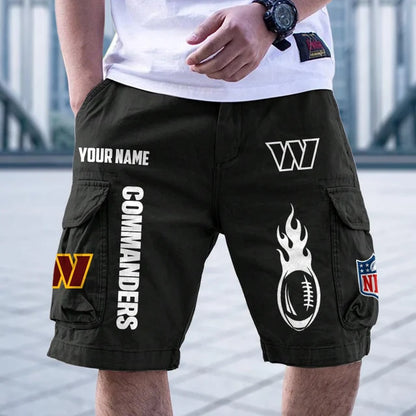 [SPECIAL OFFER] NEW CUSTOMIZED NFL12 WTC WASHINGTON COMMANDERS CARGO SHORTS