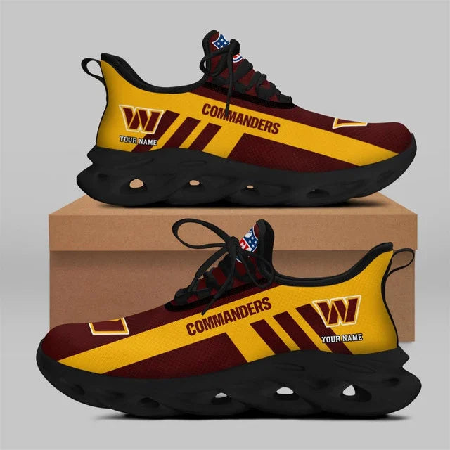 LIMITED EDITION - NEW CUSTOMIZED NFL12 WTC WASHINGTON COMMANDERS UNISEX MAX SOUL SHOES