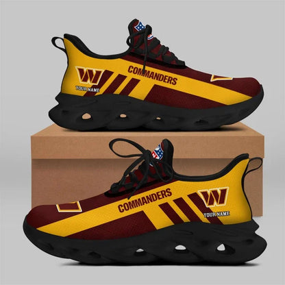 LIMITED EDITION - NEW CUSTOMIZED NFL12 WTC WASHINGTON COMMANDERS UNISEX MAX SOUL SHOES