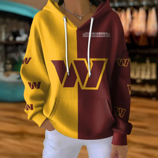 [SPECIAL OFFER] NEW CUSTOMIZED NFL12 WTC WASHINGTON COMMANDERS RIBBED HOODIE & SWEATSHIRT
