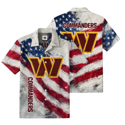LIMITED EDITION - NEW CUSTOMIZED NFL12 WTC WASHINGTON COMMANDERS UNISEX HAWAIIAN SHIRT