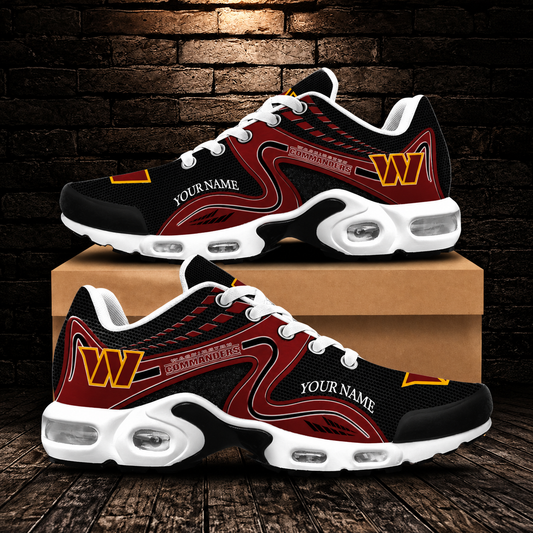 LIMITED EDITION - NEW CUSTOMIZED NFL12 WTC WASHINGTON COMMANDERS AIR MAX PLUS SNEAKERS