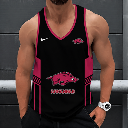 [FAN FAVORITE] NEW CUSTOMIZED NCAA FBS12 AKR ARKANSAS RAZORBACKS UNISEX TANK TOP