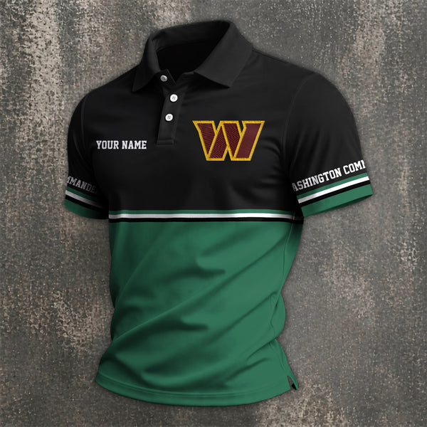 [SPECIAL OFFER] NEW CUSTOMIZED NFL12 WTC WASHINGTON COMMANDERS POLO SHIRT