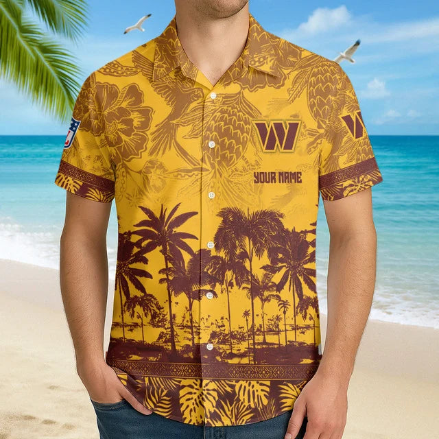 LIMITED EDITION - NEW CUSTOMIZED NFL12 WTC WASHINGTON COMMANDERS UNISEX HAWAIIAN SHIRT
