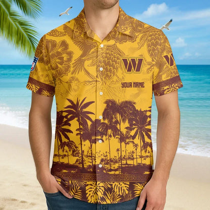 LIMITED EDITION - NEW CUSTOMIZED NFL12 WTC WASHINGTON COMMANDERS UNISEX HAWAIIAN SHIRT