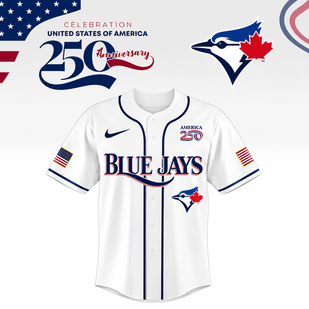 LIMITED EDITION - NEW CUSTOMIZED MLB12 TBJ TORONTO BLUE JAYS BASEBALL JERSEY