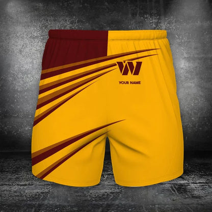 VIRAL EDITION - NEW CUSTOMIZED NFL12 WTC WASHINGTON COMMANDERS POLO, T-SHIRT & SHORT PANTS SET