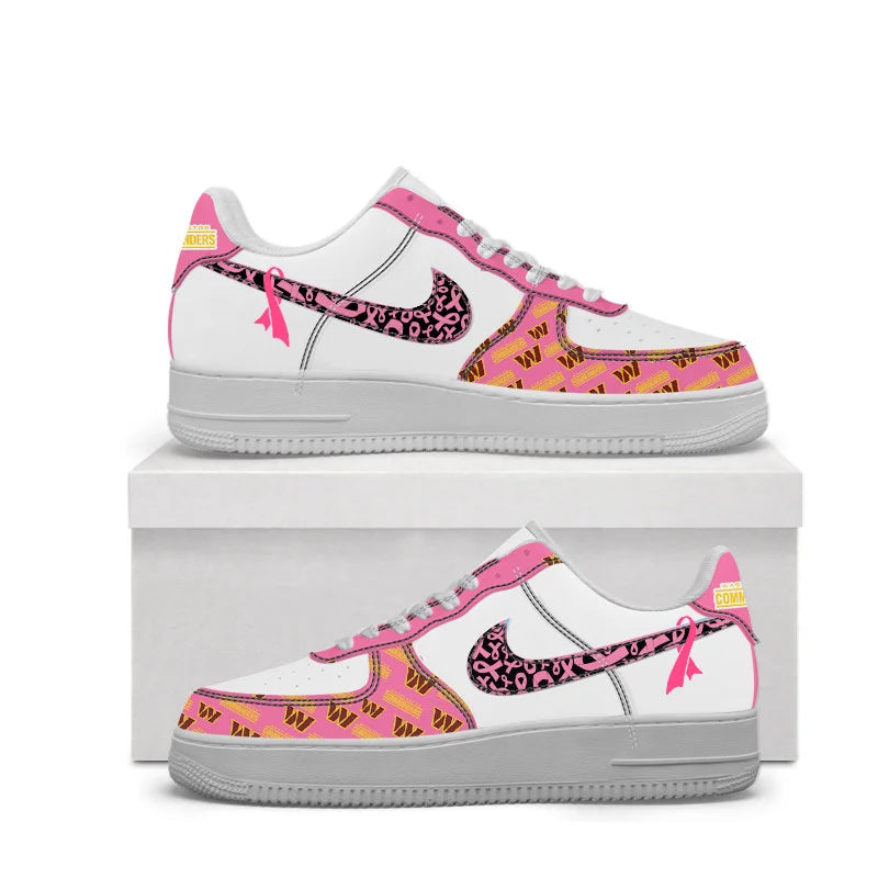VIRAL EDITION - NEW CUSTOMIZED NFL12 WTC WASHINGTON COMMANDERS AF1 SNEAKERS