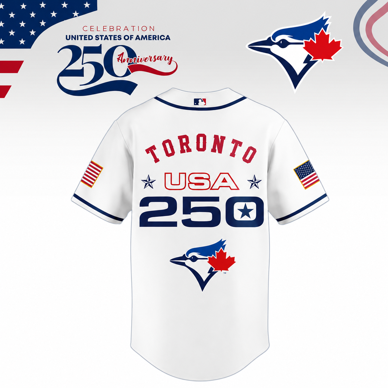 LIMITED EDITION - NEW CUSTOMIZED MLB12 TBJ TORONTO BLUE JAYS BASEBALL JERSEY