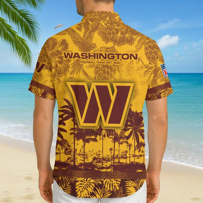 LIMITED EDITION - NEW CUSTOMIZED NFL12 WTC WASHINGTON COMMANDERS UNISEX HAWAIIAN SHIRT