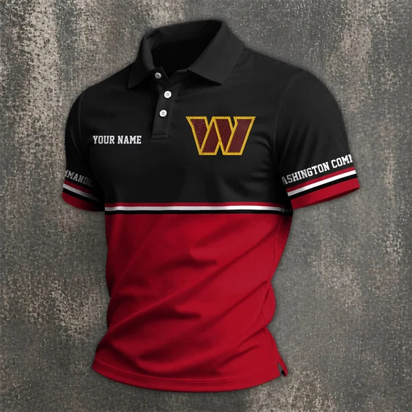 [SPECIAL OFFER] NEW CUSTOMIZED NFL12 WTC WASHINGTON COMMANDERS POLO SHIRT