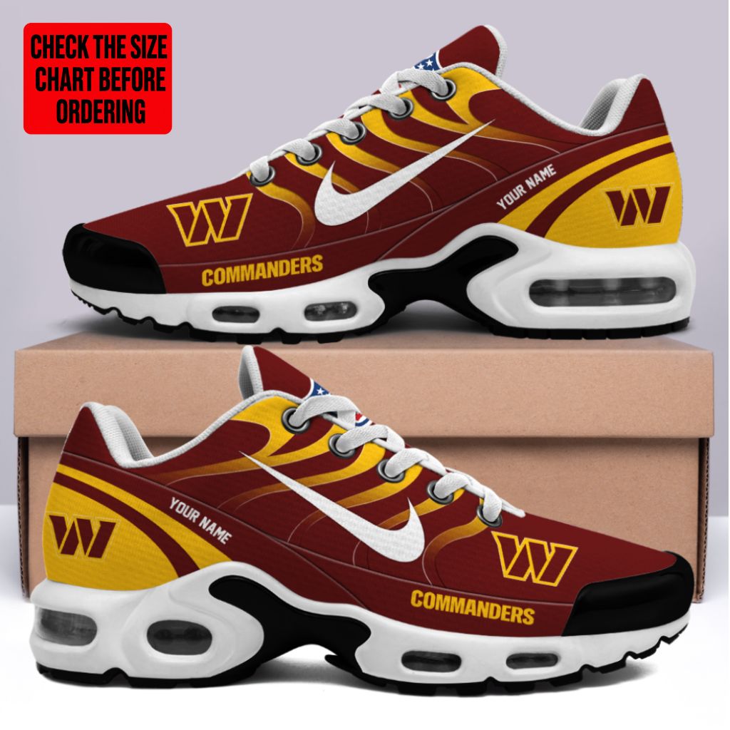 [SPECIAL OFFER] NEW CUSTOMIZED NFL12 WTC WASHINGTON COMMANDERS AIR MAX PLUS SNEAKERS