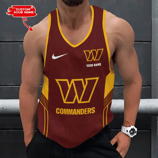 [SPECIAL OFFER] NEW CUSTOMIZED NFL12 WTC WASHINGTON COMMANDERS UNISEX TANK TOP