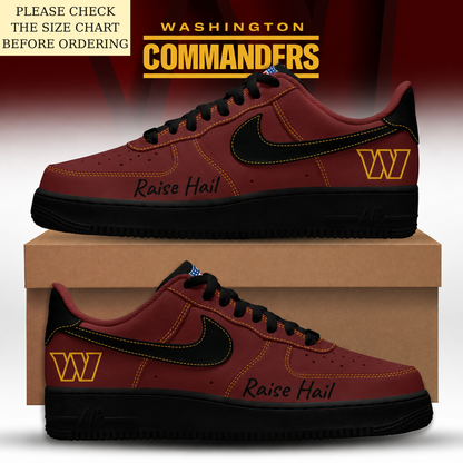 LIMITED EDITION - NEW CUSTOMIZED NFL12 WTC WASHINGTON COMMANDERS AF1 SHOES