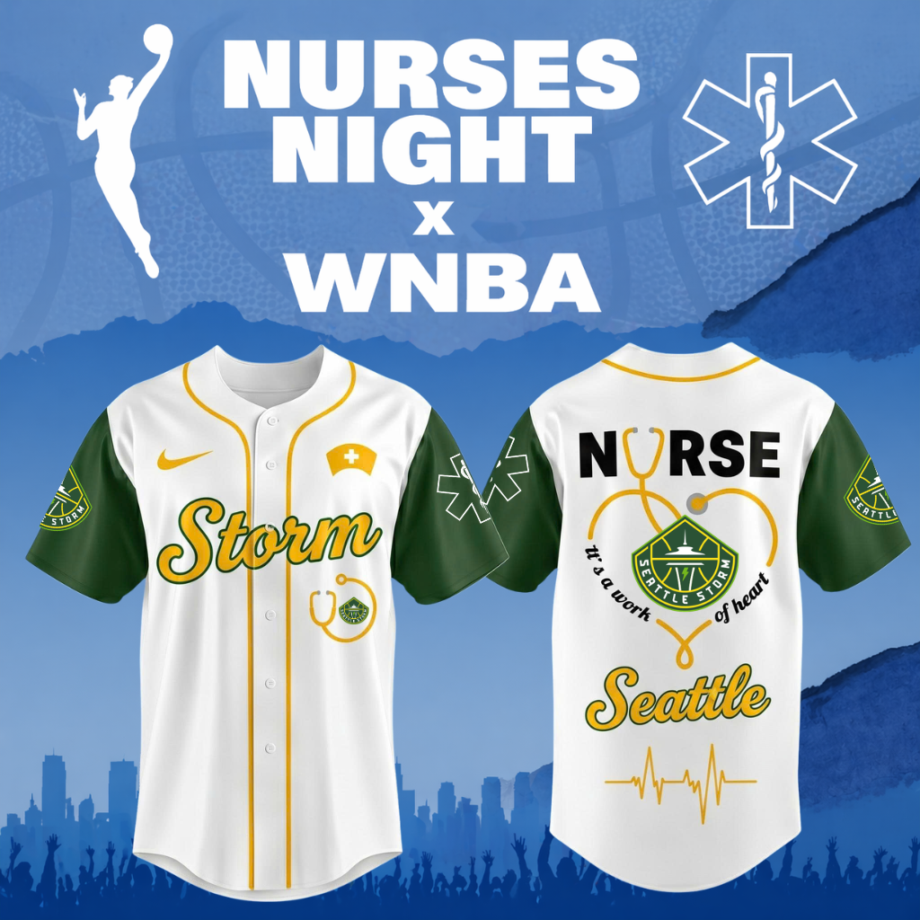 TOP SELLING - NEW CUSTOMIZED WNBA12 STS SE STORM x NURSES NIGHT BASEBALL JERSEY