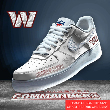 LIMITED EDITION - NEW CUSTOMIZED NFL12 WTC WASHINGTON COMMANDERS AF1 SHOES