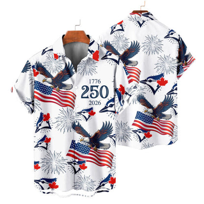 LIMITED EDITION - NEW CUSTOMIZED MLB12 TBJ TORONTO BLUE JAYS UNISEX HAWAIIAN SHIRT