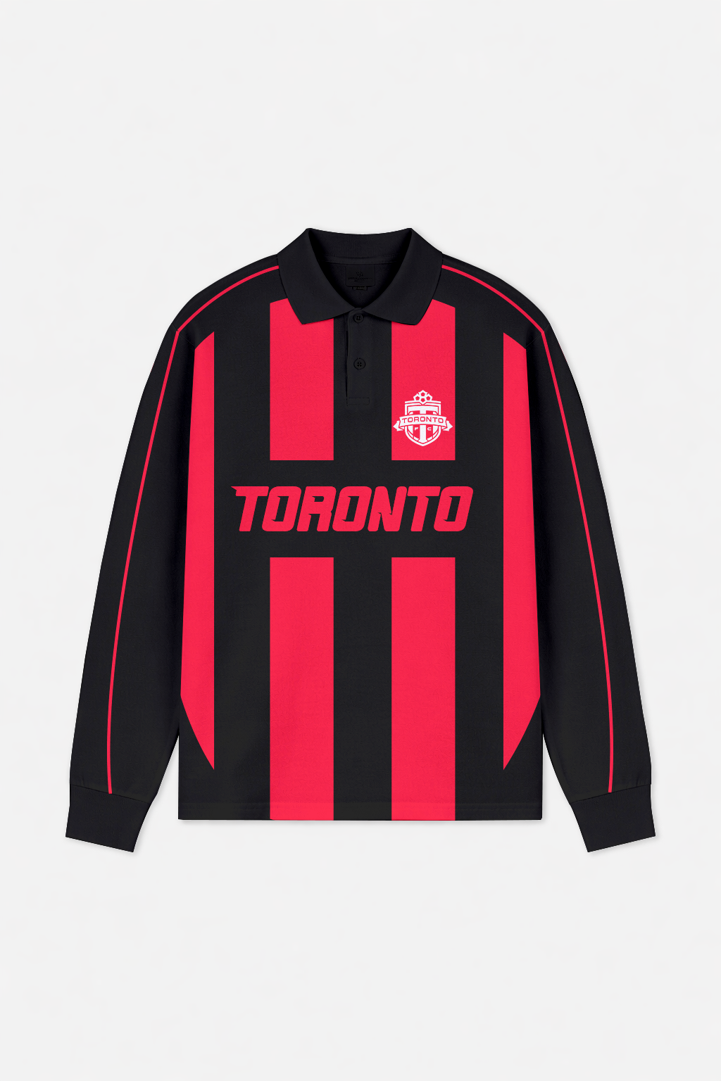 LIMITED EDITION - NEW CUSTOMIZED MLS12 TRT TORONTO FC LONG SLEEVE POLO